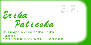 erika palicska business card